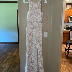 Cream floor length dress